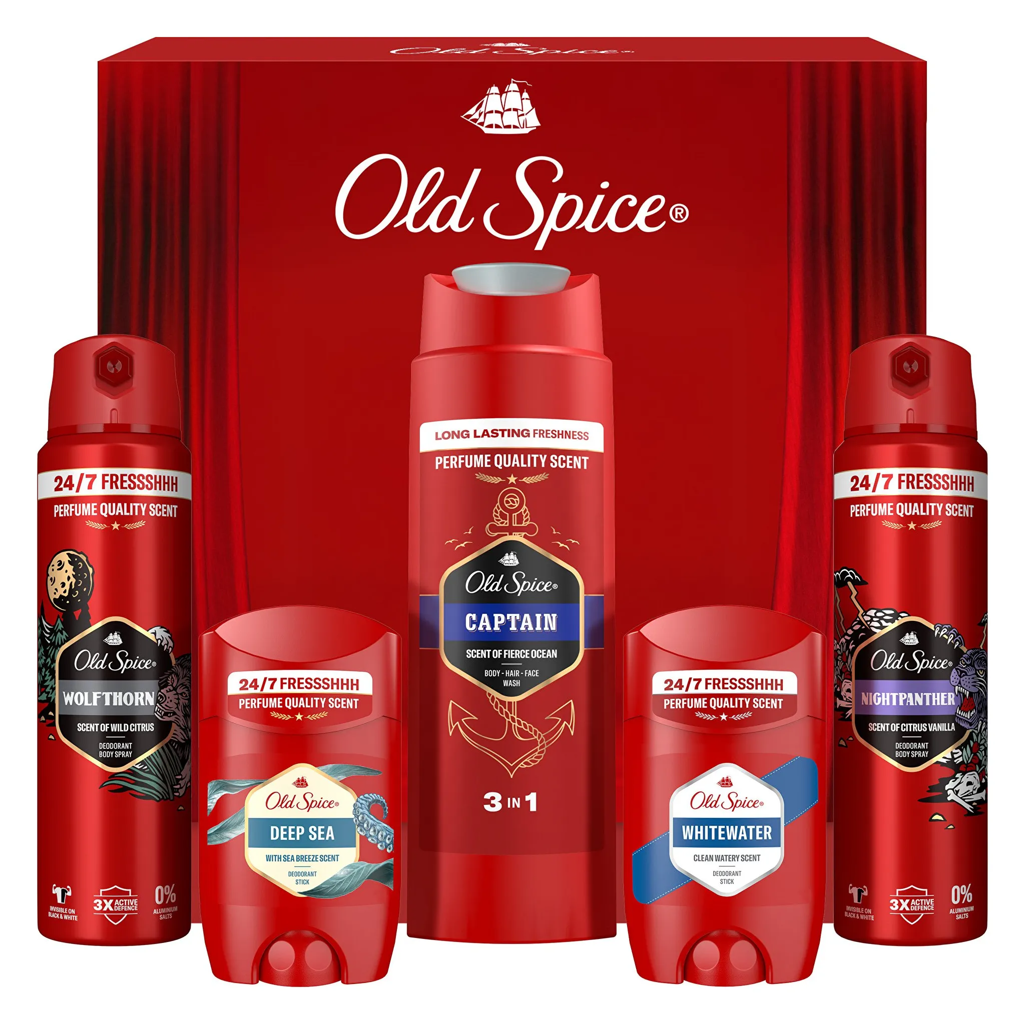Fotografie 1 - Kosmetická sada Old Spice Discovery Box 5 Scents For 1 Legend sada pro muže