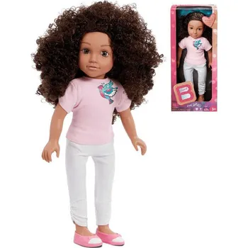 Panenka B-Friends panenka Mia 45cm tmavá pleť kudrnaté vlasy