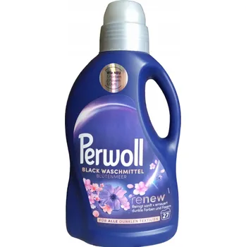 Prací prostředek Perwoll Renew+ Black prací gel na oživení tmavého prádla 27 dávek, 1,35 l