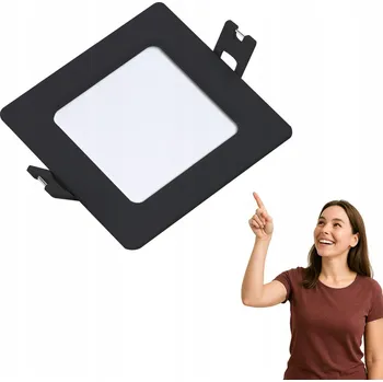 Stropní Svítidlo Rabalux 9 čtvercová černá