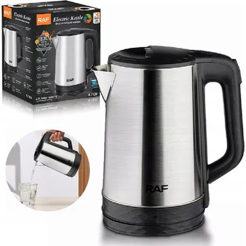 Varná konvice Elektrická konvice Bedee 2,3 l, 1800 W, stříbrná/šedá