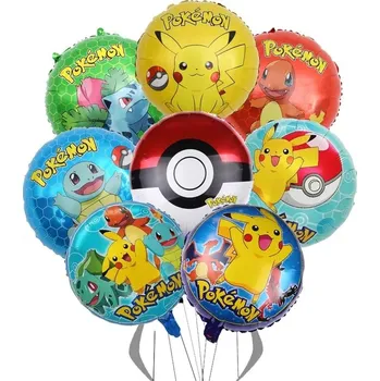 Balónek SADA FÓLIOVÝCH BALÓNKŮ POKEMON GO PIKACHU 8 ks