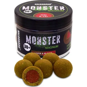 Boilies Haldorádó Pop-Up Boilies Monster Magnum 30mm 180g - Krvavá játra