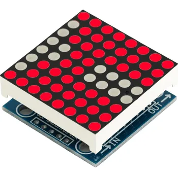 Bezpečnostní kamera Displej MSALAMON Matrix LED 8x8 MAX7219 pro Arduino červený