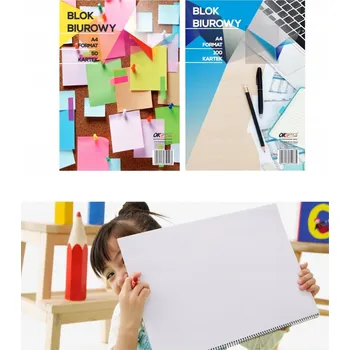 Blok Blok Biurowy A5 OK Office do Domu dla Firm do kanceláře do školy 100 listů