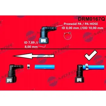 Brzdová hadice Dr.Motor DRM0167Q Spojka palivové hadice, palivová hadice