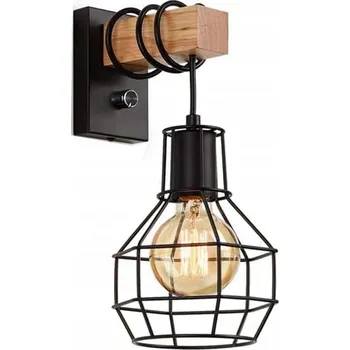 Nástěnné svítidlo Černé nástěnné svítidlo s integrovaným LED zdrojem 1 W