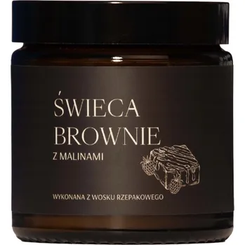 Svíčka Řepková vonná svíčka brownie s malinami Mglife