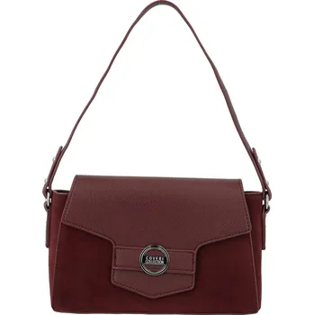 Kabelka Módní dámská koženková kabelka na rameno Harper, vínová