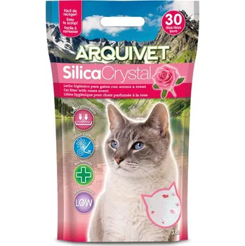 Podestýlka pro kočku ARQUIVET silikonové stelivo s vůní růží 3,8 l