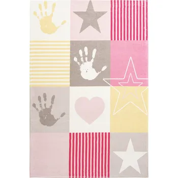 Koberec Koberec pro děti RŮŽOVÉ ČTVERCE 120x170cm