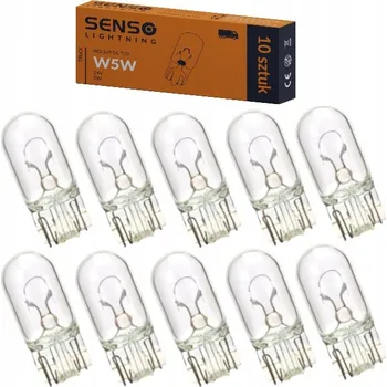 Autožárovka Žárovky SENSO Lighting W5W Clear W5W 5 W 10 ks
