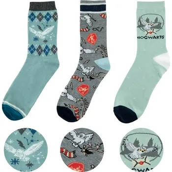 Pánské ponožky Cinereplicas Harry Potter 3 páry Hedvika 35-45