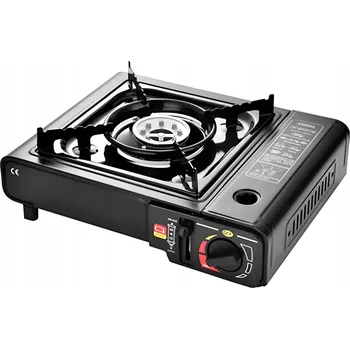 Turistický vařič Cestovní plynový vařič ocelový 2600 W s kufříkem