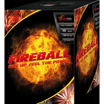 Zábavní pyrotechnika Piromax Ohňostroj FIREBALL - baterie 16 ran PXB2203
