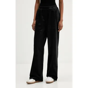 Velurové teplákové kalhoty adidas Originals Velvet Tp, L, černá, 99X