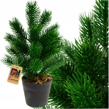 Vánoční dekorace VÁNOČNÍ STROMEK V KVĚTINÁČI DEKORACE SVÁTEČNÍ DEKORACE MINI VÁNOČNÍ STROMEČEK