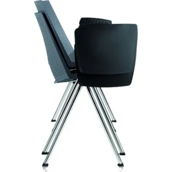 Jednací židle Antares | Plastová židle 2130 PC Strike s područkami a sklopným stolkem