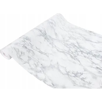 Tapeta Samolepicí dekorativní dýha na pracovní desky, stříbrná mramorová PVC Fólie šíře 67