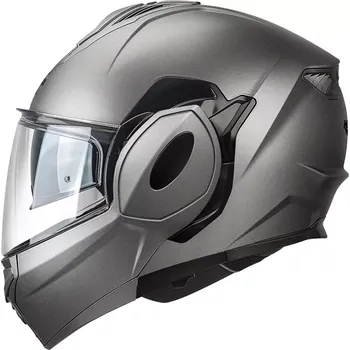 Helma na motorku KAPPA KV55 SOLID překlopná šedá moto přilba