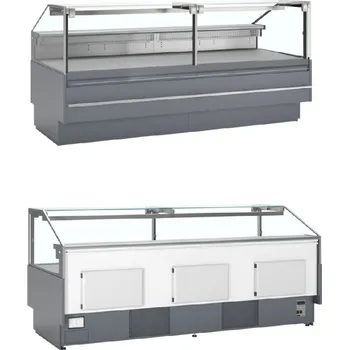 TEFCOLD SOCA25090A AKCE - Chladicí obslužný pult, š. 255 cm | ventilovaný, šedý