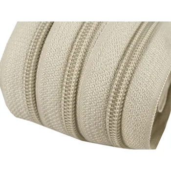 Zip Zip spirálový v metráži 5mm krémový