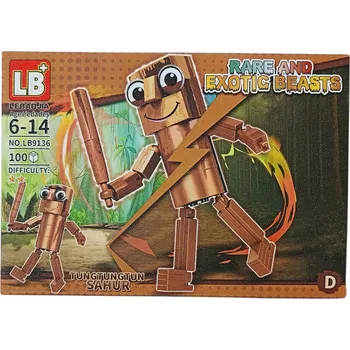 ostatní stavebnice Sada Stavebnice Brain Rot 4 sady Sahur Tlalalero Trippi Bombardiro