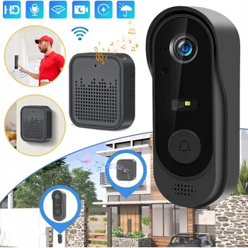 IP kamera Černý elektronický Kukátko 1080P s nočním viděním a krytím IP65