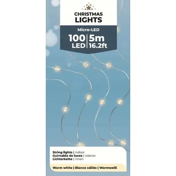 Vánoční dekorace Vánoční osvětlení na stromeček Kaemingk do interiéru 5 m, 51 - 100 žárovek