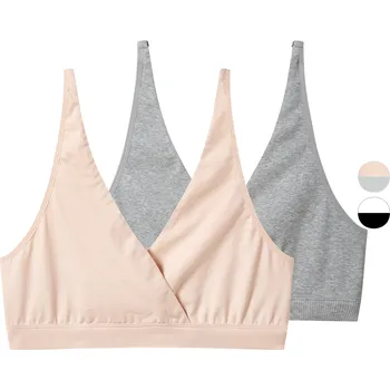 Podprsenka esmara® Dámská kojicí podprsenka s BIO bavlnou, 2 kusy