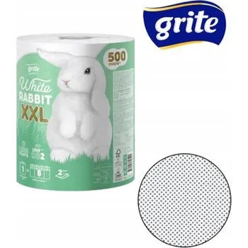 Utěrka Papírový ručník Grite White Rabbit XXL 2-war 500L Turbo Čisticí Utěrka