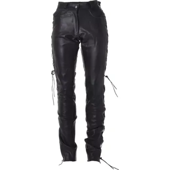 Moto kalhoty ROLEFF kalhoty kožené dámské šněrovací