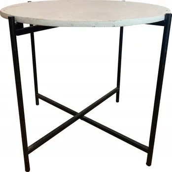 Konferenční stolek Konferenční stolek MEVEN kulatý 70 x 70 x 45 cm černý