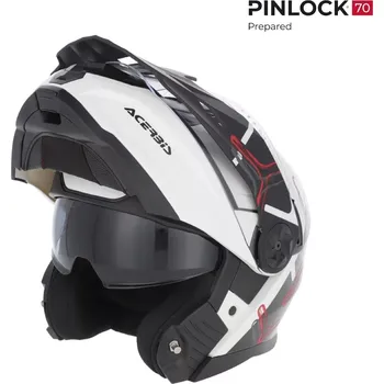 Helma na motorku Acerbis RIDER GRAPHIC přilba adventure bílá/černá