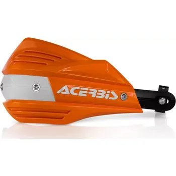 Chránič ruky pro motocykl ACERBIS chrániče páček X Factor s výztuhou oranžová/bílá