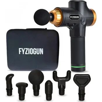 Masážní přístroj FyzioGun masážní pistole Strong VI Black & Gold