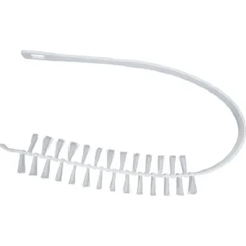 Pomůcka pro obuv a oblečení Flexibilní čistící kartáč 59 x 4,5 cm na pračku a sušičku Nylonové štětiny PP rukojeť Kartáč na odstraňování žmolků a nečistot