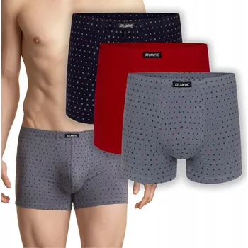 Boxerky BOXERKY SLIPY PÁNSKÉ netlačící prodyšné 3MH-025 Atlantic *XL