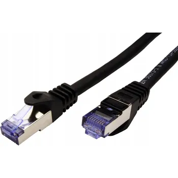 Síťový kabel Patchcord Roline S/FTP 6a RJ45 / RJ45 20 m černý