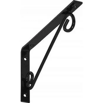 Držák na polici DRŽÁK POLICE S DEKORATIVNÍM ORNAMENTEM 20x12