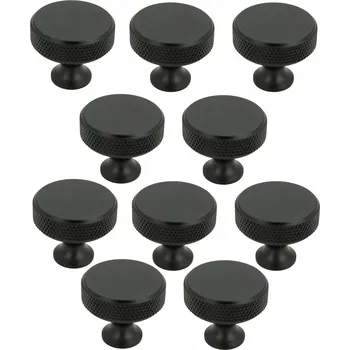 Nábytkové kování Nábytková úchytka knopka černá matná 3 x 3 x 2,5 cm
