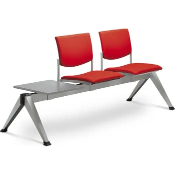Jednací židle LD seating | Dvoumístná lavice Seance s odkládacím stolkem 099-2T