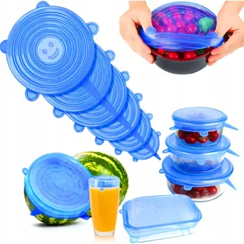 UNIVERZÁLNÍ SILIKONOVÉ POKLIČKY NA POTRAVINY 6 Ks