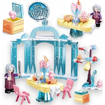 ostatní stavebnice STAVEBNICE LEDOVÉ KRÁLOVSTVÍ Komnata Zimní Víly, POHÁDKOVÁ VEČEŘE PRINCEZNY, FIGURKY