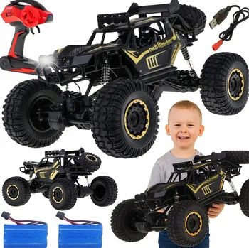 RC model auta AUTO NA DÁLKOVÉ OVLÁDÁNÍ 4x4 GIGANT 50cm Terénní MONSTER LED SVĚTLA