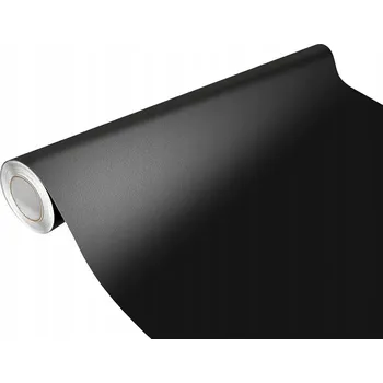 Tapeta Dekorativní Fólie Fólie PVC na Nábytek Černá Matná Termoplastická Struktura