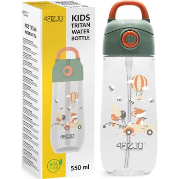 Láhev na vodu 4FIZJO tritanová, vícebarevná, 550 ml