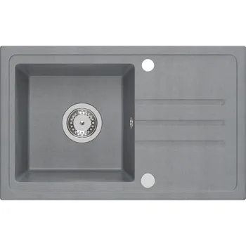 Granitový dřez Jednokomorový granitový dřez Quadron BEN 111 šedý