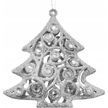 Vánoční dekorace Vánoční ozdoby na stromeček EUROFIRANY 62b stříbrné