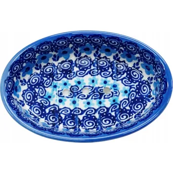 Mýdlenka ANDY Ceramika volně stojící Mýdlenka , modrá keramika